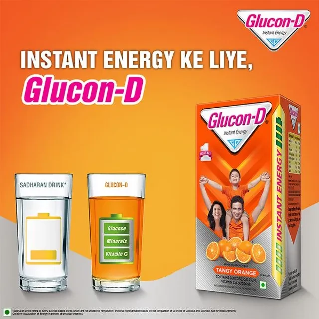 Glucon-D Instant Energy Health Drink - Tangy Orange, 200 g Refill-9.webp